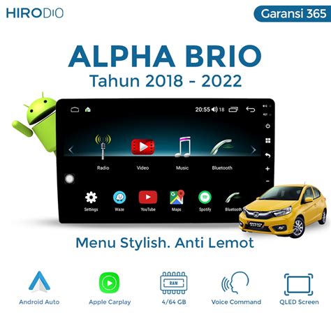 Jual Headunit Android Hiro Alpha Oem Honda Brio Plugnplay Hu Din