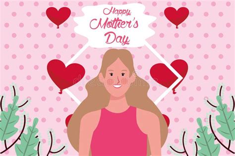 Mother S Day Hearts Collage Stock Illustration Illustration Of Mother