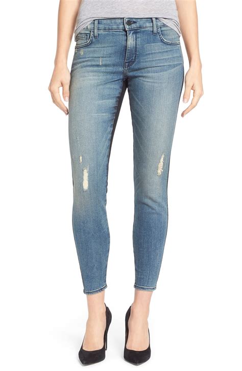 Cj By Cookie Johnson Wisdom Colorblock Stretch Ankle Skinny Jeans