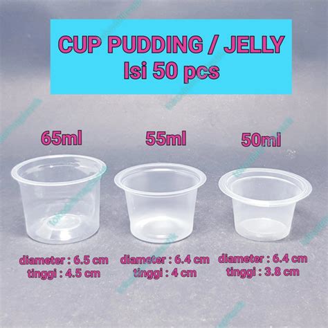 Jual Cup Pudding Ml Ml Ml Cup Jelly Isi Pcs Ml Kota