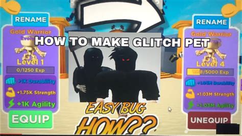 HOW TO MAKE GLITCH PET IN MUSCLE LEGENDS YouTube