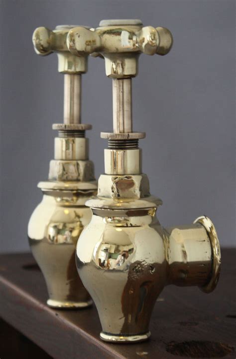 A Great Pair Of Late Victorian Globe Taps Aka Bottle Or Butler Taps