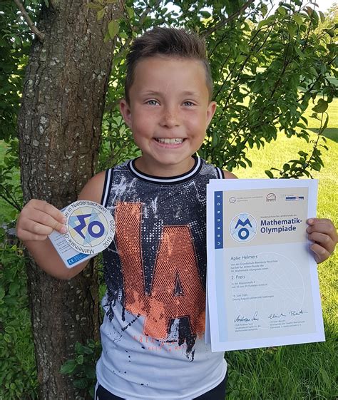 Erfolgreiche Teilnahme An Der Matheolympiade Grundschule Blomberg