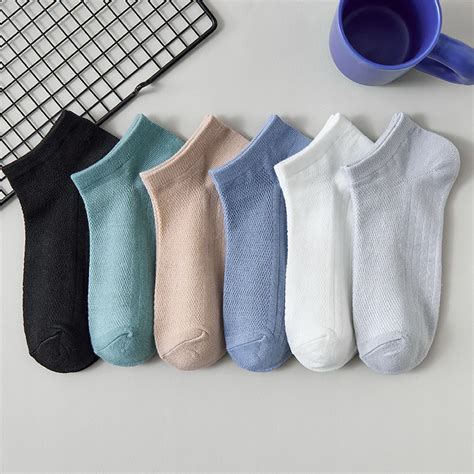 Chaussettes Courtes En Coton Pour Hommes Lot De Paires En Maille