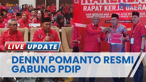 Tok Walkot Makassar Danny Pomanto Resmi Gabung Pdip Dipakaikan Jaket