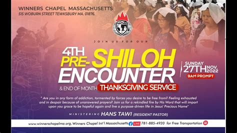 PRE SHILOH ENCOUNTER END OF MONTH THANKSGIVING SERVICE 11 27 2022