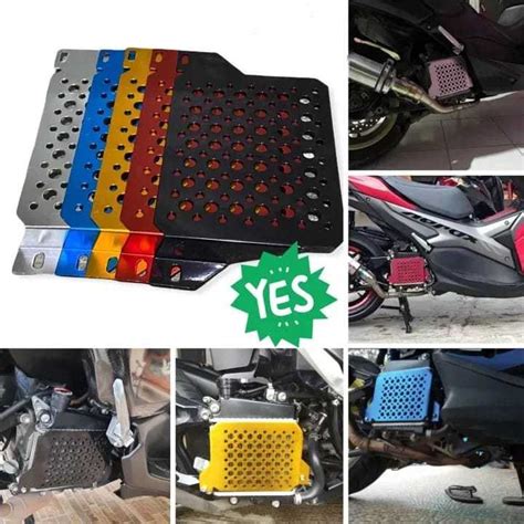 Cover Tutup Radiator Cnc Nmax New Nmax Old Aerox Lexi Aluminium Motif