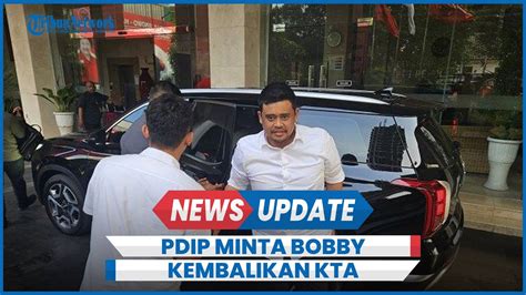 PDIP Minta Bobby Nasution Kembalikan KTA Nyatakan Dukung Prabowo Gibran