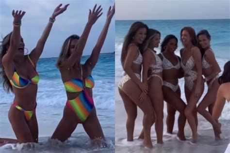 Brooks Koepkas Wife Jena Sims Sizzles On The Beach In Racy Swimsuit Video With Hot Friends Video