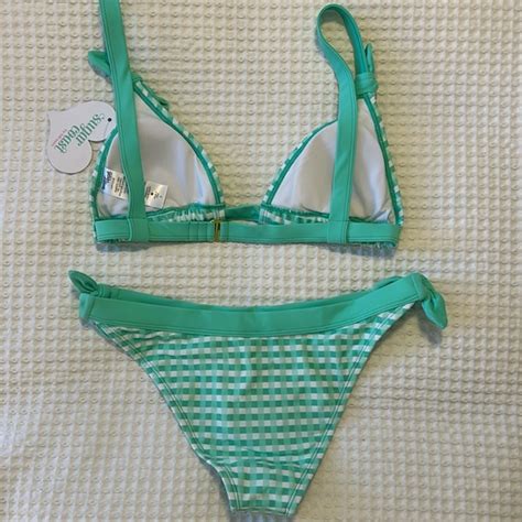 Lolli Swim Green Gingham Bikini Poshmark