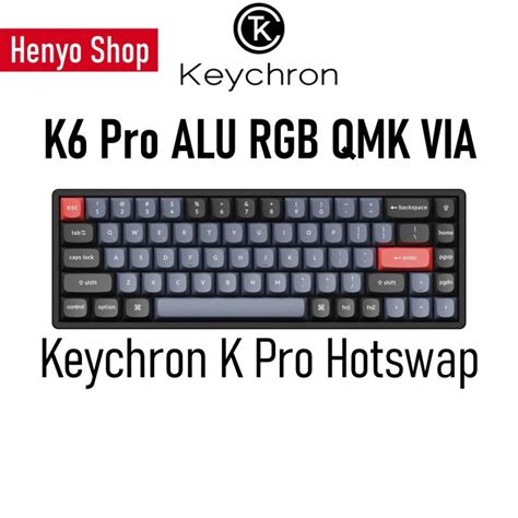 keychron  pro qmk wireless mechanical keyboard rgb alu hotswap