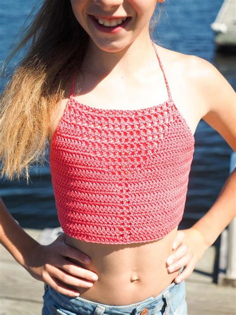 Girls Boho Halter Top Crochet Pattern