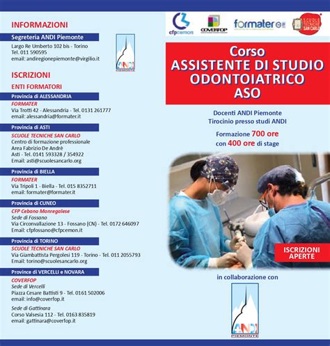 Corsi Aso Regione Piemonte Italian Dental Assistant