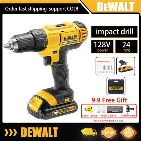 New Dewalt Original Electric Drill 128v Impact Drill Cordless