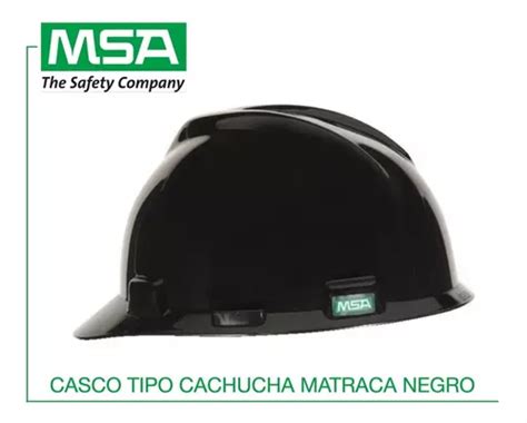 Casco Cachucha Matraca Color Negro Msa Envío gratis