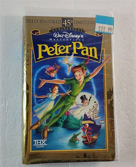 Walt Disney Vhs Peter Pan 45th Anniversary Fully Restored Etsy
