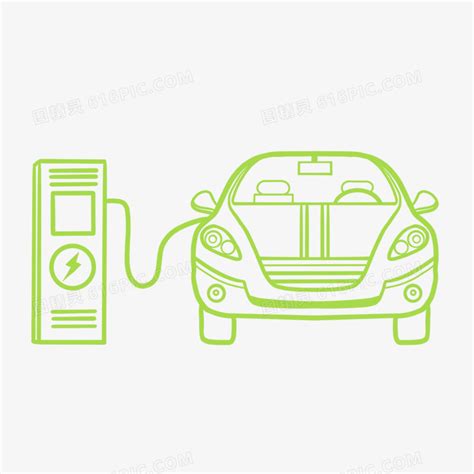 手绘新能源汽车充电桩线条素材图片免费下载png素材编号1xri74x07图精灵