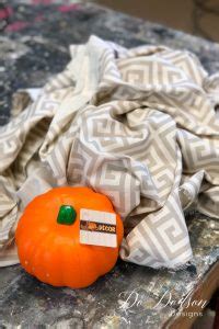 DIY No Sew Fabric Pumpkins 5 Easy Steps Do Dodson Designs