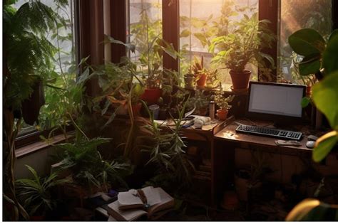 Premium Ai Image Messy Office