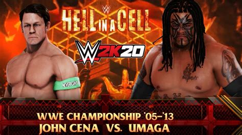 WWE 2K20 UMAGA VS JOHN CENA HELL IN A CELL MATCH WWE 2K20 GAMEPLAY