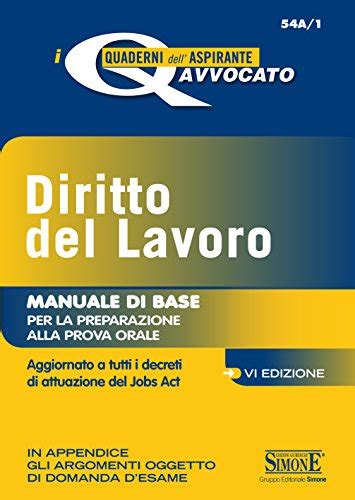 Embutveli Diritto Del Lavoro Manuale Di Base Per La Preparazione Alla