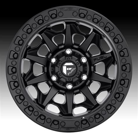 Fuel Covert D694 Satin Black Custom Wheels Rims - D694 / Covert - Fuel ...