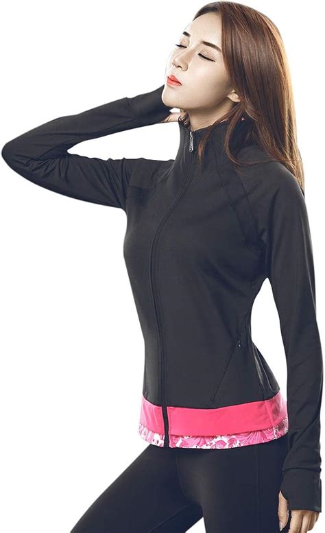 MEESU Chaqueta De Yoga Para Mujer Chaqueta Deportiva De Alta