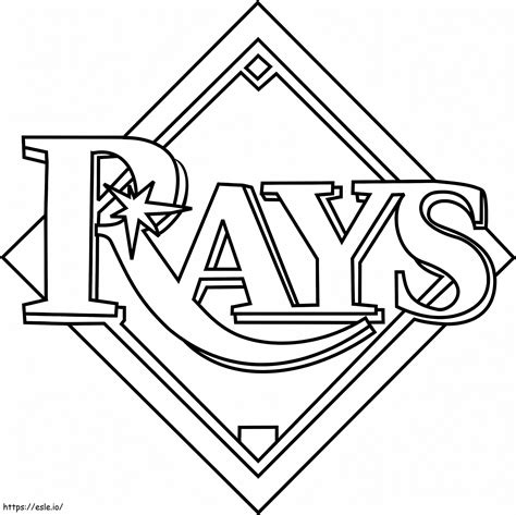 Tampa Bay Rays Logo Coloring Page