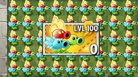 Pvz 2 Minigame All Plants Max Level Power Up Vs 999 Cart Head Zombie Who Is Best Plant