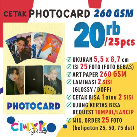 Jual Cetak Photocard Freebies Kpop Custom Shopee Indonesia