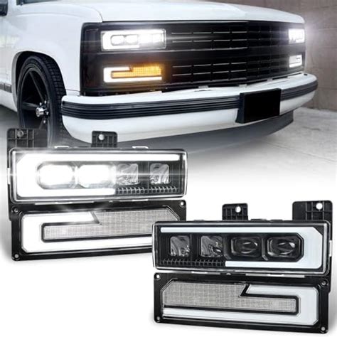 Nilight Faros Led Drl Para Chevy Silverado