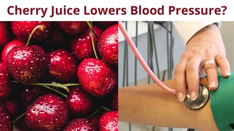 Does Cherry Juice Help Lower Blood Pressure Montmorency Tart Cherry