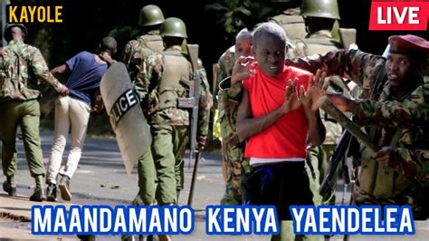 HAPPENING IN KENYA MAANDAMANO KENYA MZIMA RAILA LIVE TODAY