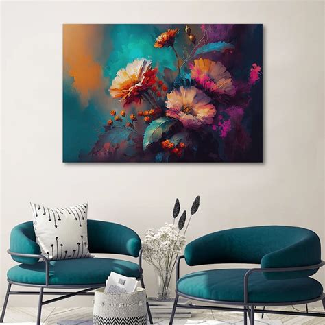 Beautiful Flower Painting Floral Canvas Art Homafy