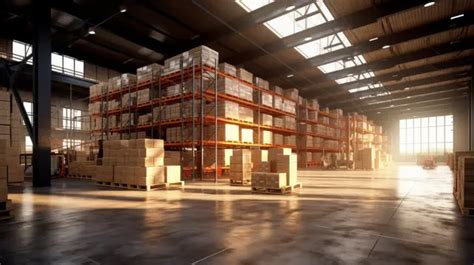 Stunning 3d Interior Of A Warehouse Background, Storehouse, Warehouse, Industrial Warehouse ...