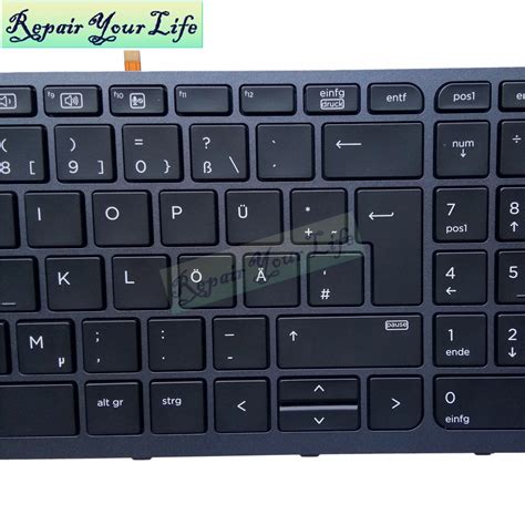 Teclado Alem N Para Port Til Hp Zbook G G G Gr Original De