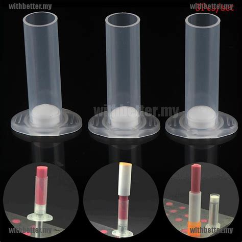 Withbetter 3pcsset Lipstick Mould Easy Canned Plastic Mold Diy Lip