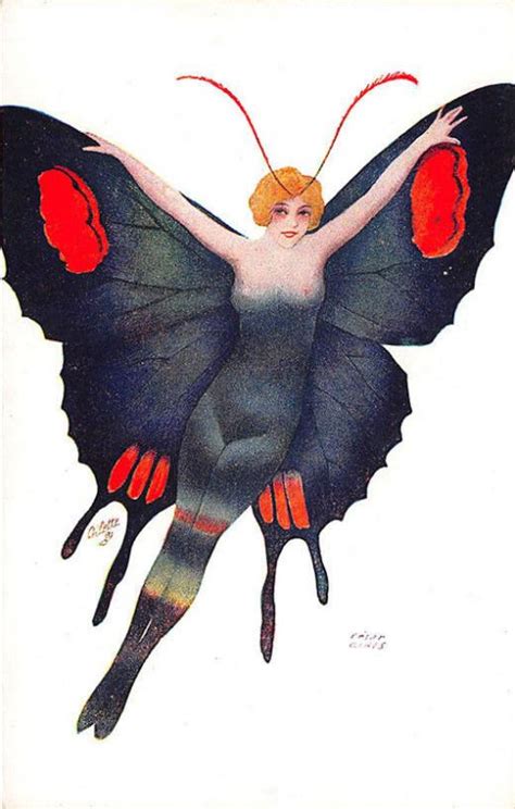 Raphael Tuck Madame Butterfly Partial Nude Signed Cesar Ciais