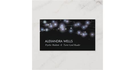 Cosmic Stars and Orbs Psychic Medium Business Card | Zazzle