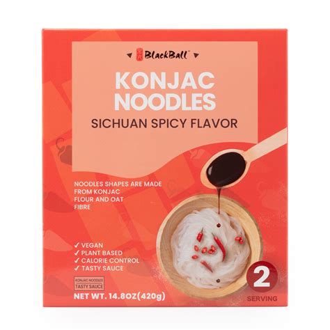 Get Black Ball Konjac Noodle Sichuan Spicy Flavor Serving G