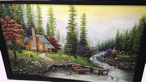 Nature Landscape Original Handmade 3d Emboss Mural Painting 385 Inch