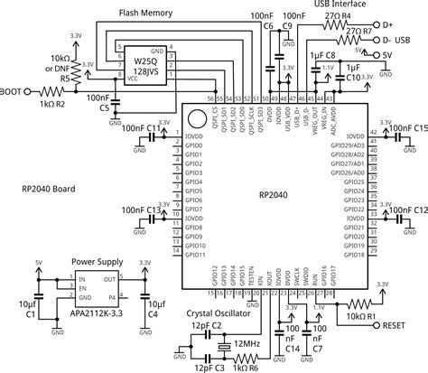 Technoblogy Minimal RP2040 Board