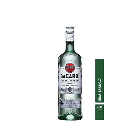 Rum Bacardi Carta Blanca 980ml Clube Extra