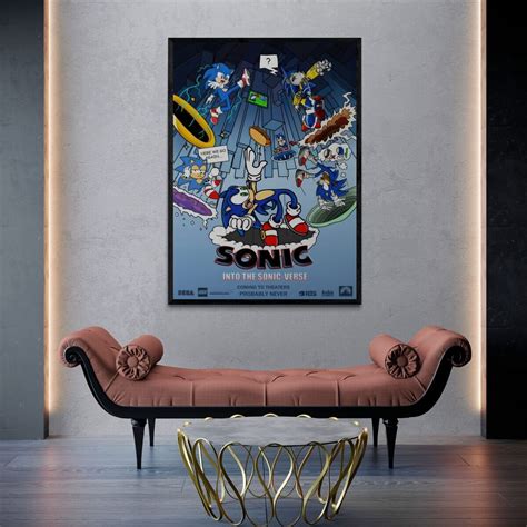Sonic Poster Sonic Digital Poster Sonic Video Game Sonic Art Sold By