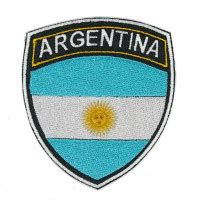 Parche Bordado ESCUDO BANDERA ARGENTINA 6 5 Cm X 7 5 Cm Los Parches