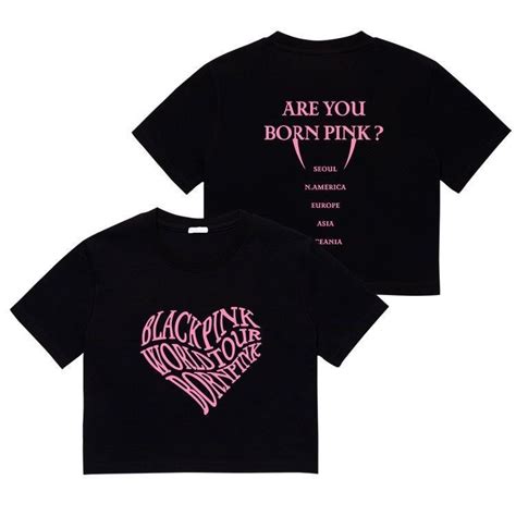 Po Blackpink Born Pink Tour T Shirts Hobbies And Toys Memorabilia And Collectibles K Wave On