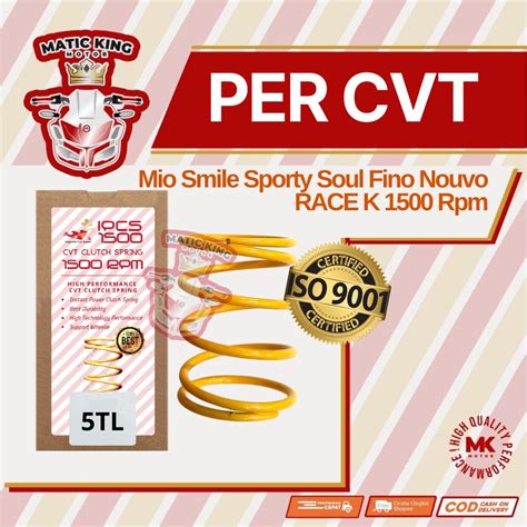 Jual Per CVT Puli Pully Racing 5TL Mio Sporty Smile Soul 110 Karbu Race