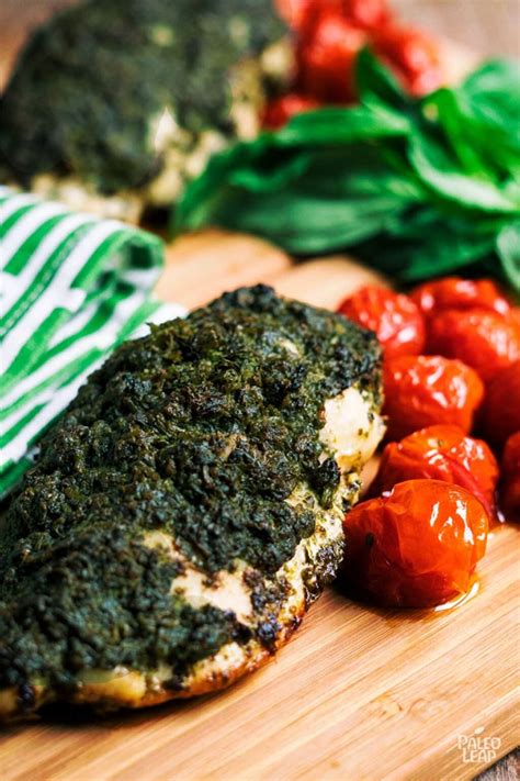 Basil Pesto Chicken Recipe Paleo Leap