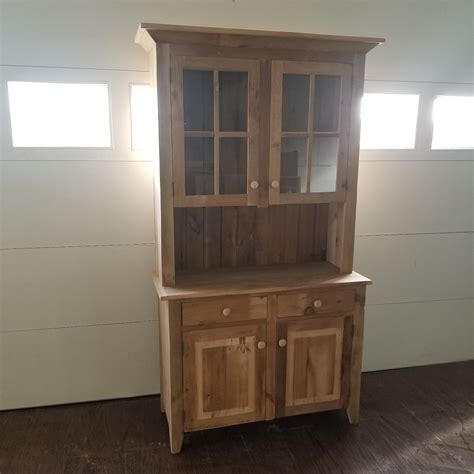 Barnwood Farmhouse Stepback Hutch Farm House Hutch China Etsy