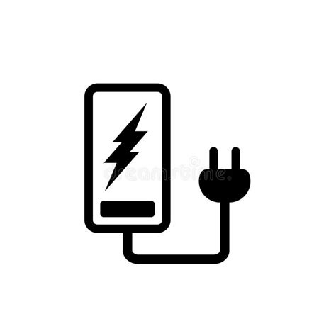 Phone Battery Charging Icon, Recharge Symbol, Energy Sign Stock Vector ...